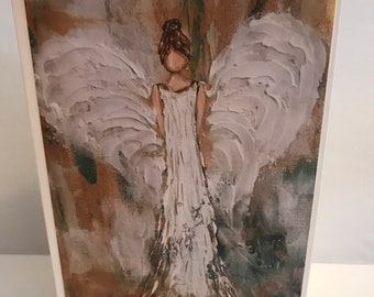 Rustic Angel Greeting Card