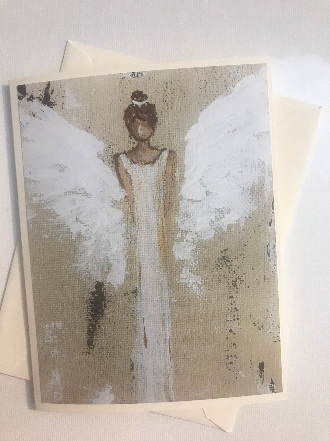 Angel Greeting Card Made From Original Artwork - Etsy