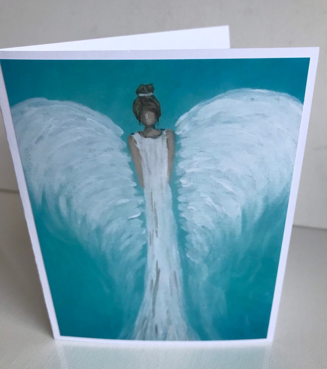 Angel Greeting Card Made From Original Artwork - Etsy