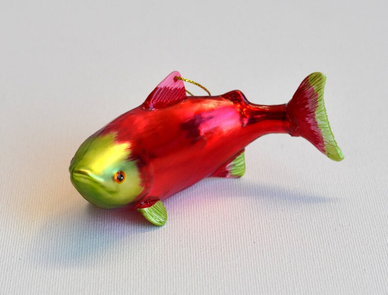Salmon Christmas Ornament 