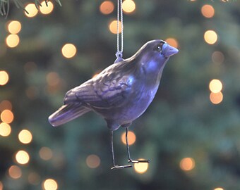 Crow christmas tree ornaments Clearance