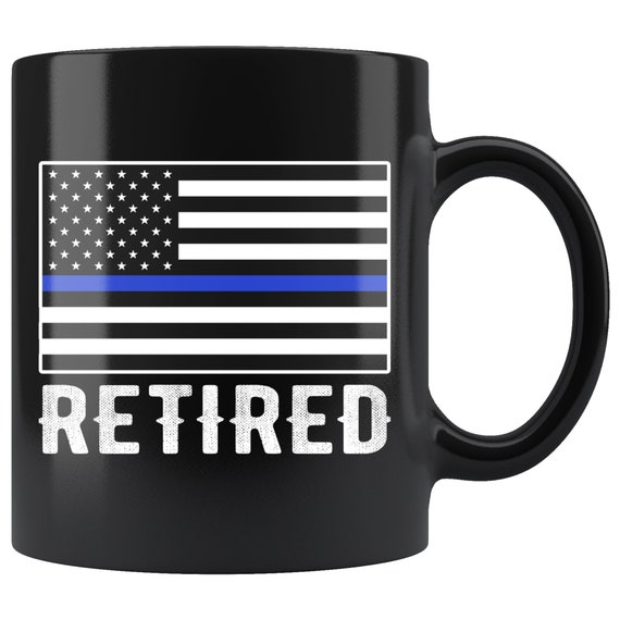 Thin Blue Line Law Enforcement Coffee Mug Black Mug Ceramic Mug Police Thin Blue Line Law Enforcement Coffee Mug Black Mug Ceramic Mug Police