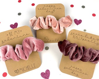 Valentine's day gift for her-Galentine's day gift -valentine's day scrunchies-galentines gift for friends-cute galentine's gift-scrunchies