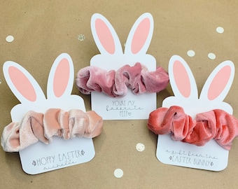 Easter basket stuffers-easter scrunchie-easter bunny gift-easter sunday gift-easter gift for girls-easter gift for kids-easter party favors