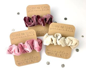 To Have and To Hold Your Hair Back Scrunchies-Bachelorette Party Favors-Bachelorette scrunchies-Custon bachelorette favors-scrunchie favors