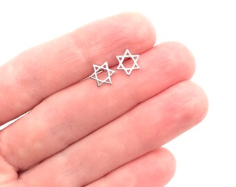 Star of David Earrings for Bat Mitzvah gifts David star Judaism