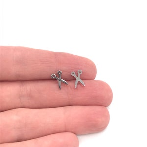 Scissor Earrings Silver Scissor Studs Craft Studs Craft Earrings Seamstress Tailor Gift Stylist Gift Hairdresser Earrings Cut Silver