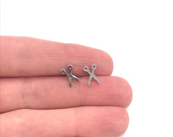 Saxörhängen Silver Saxörhängen Hantverksörhängen Hantverksörhängen Sömmerska Skräddare Gåva Stylist Gåva Frisörörhängen Slipade Silver