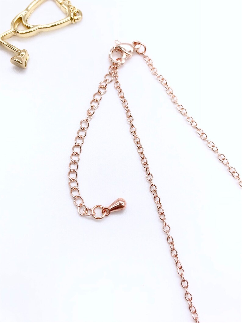 14k Rose Gold Stethoscope Bracelet Nurse Bracelet RN Gift Etsy