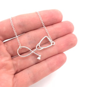 Stethoscope Bracelet Nurse Bracelet RN Gift Doctor MD-Graduate Gift Heart Heartbeat Bracelet Stethoscope Grey&#39;s Anatomy Silver Rose Gold