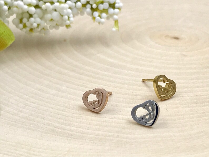 14k Rose Gold Mini Stethoscope Earrings Sterling Silver Stethoscope Earrings Nurse Gift RN Nurse Earrings Nurse Graduation Doctor