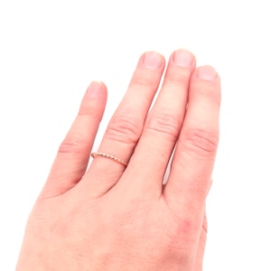 Thin Ring Silver Stacking Ring Silver Band Dainty Ring Stacking Ring Skinny Silver Ring Silver Stack Ring Minimalist Midi Ring Rose Gold