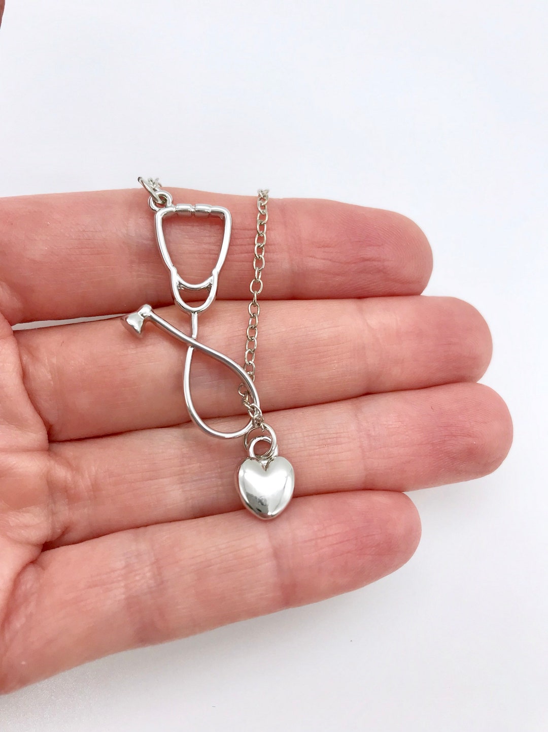 Stethoscope Necklace Nurse Necklace RN Doctor MD Graduation Etsy