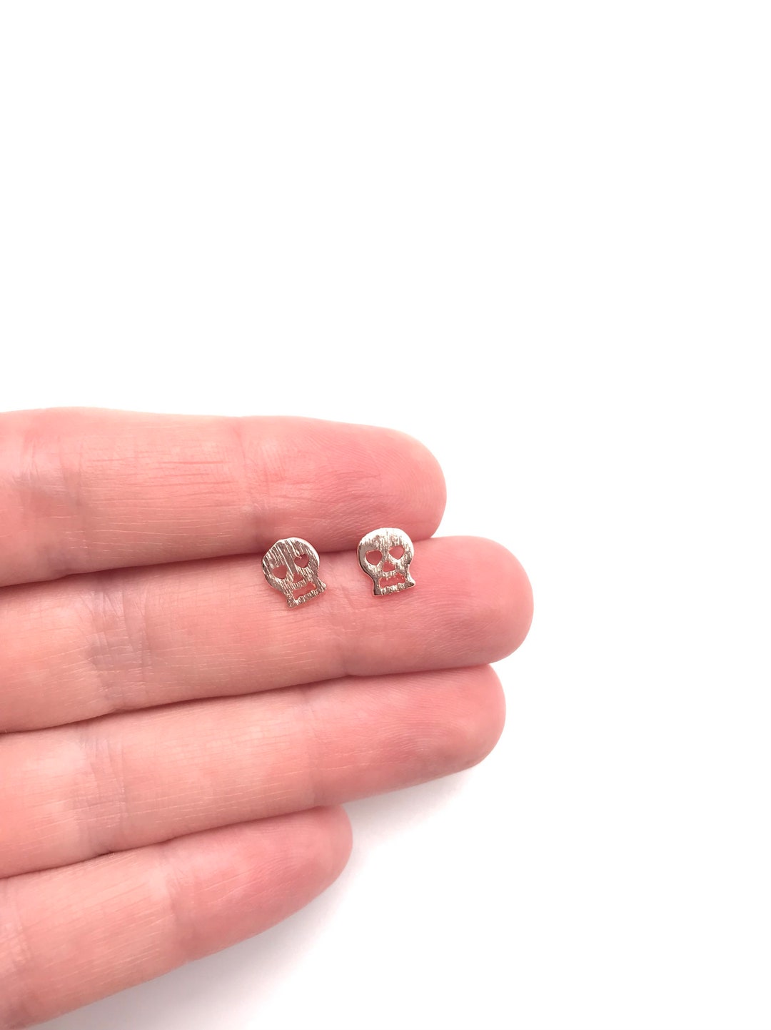 Tiny Skull Stud Earrings Skull Earrings Small Skull Earrings Skeleton