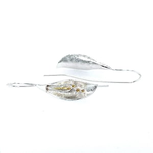 925 Sterling Silver Calla Lily Drop Flower Earrings * Lily Earrings Long Lilly Earrings Long Drop Earrings Ear Pin Earrings Silver Drop Star
