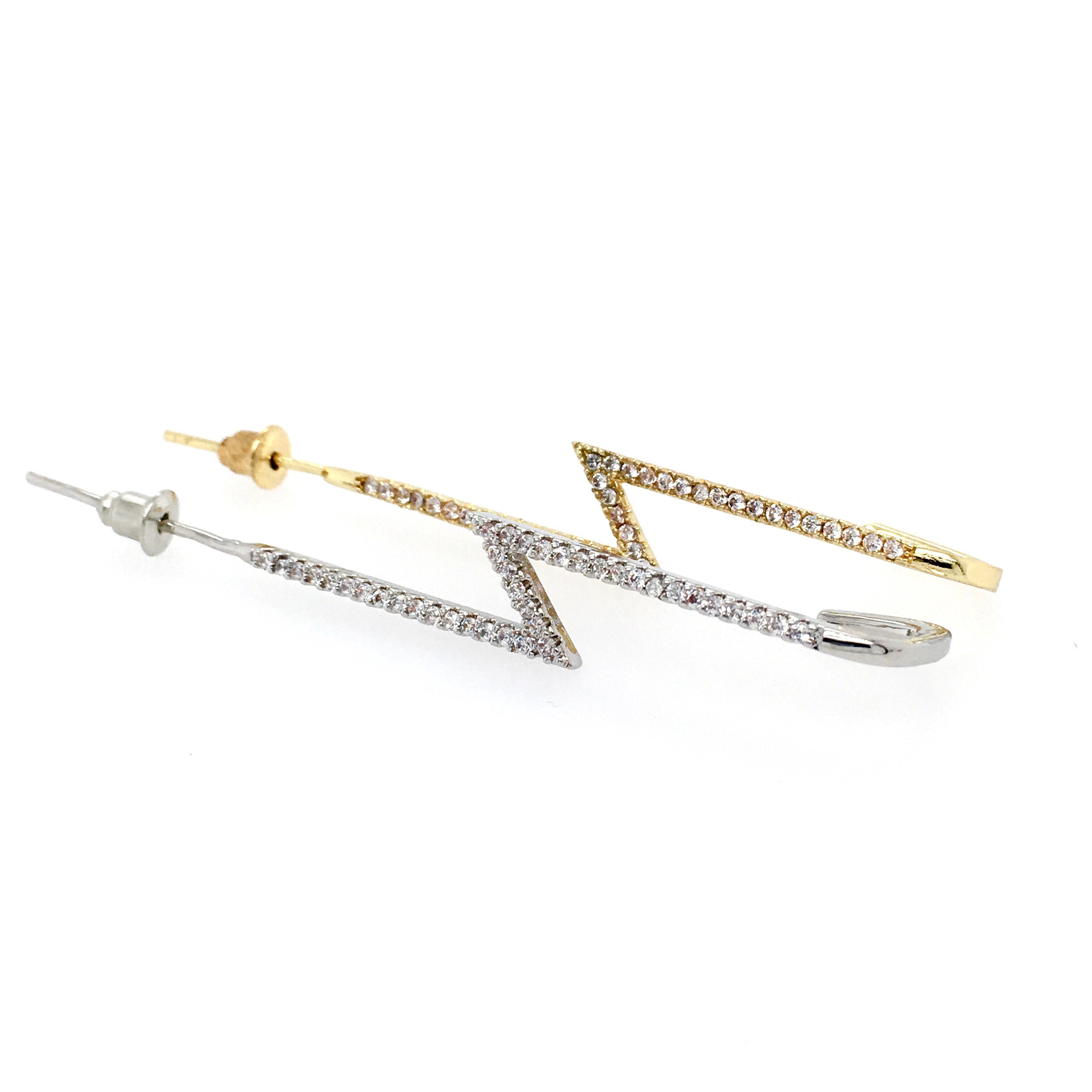 Silver Ear Cuff Ear Wrap Silver Ear Pin Gold Ear Cuff Gold Ear Etsy