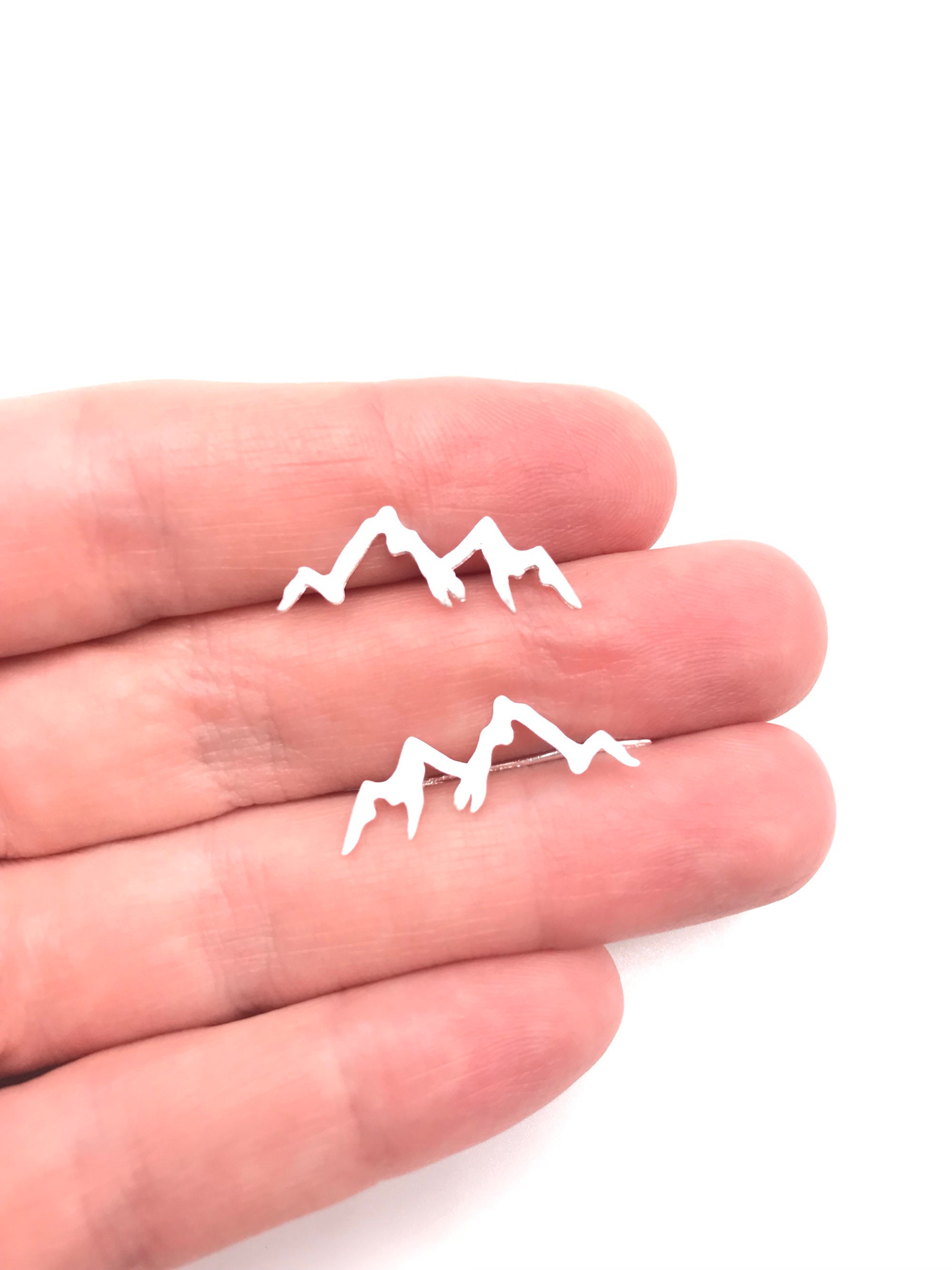 Natural Landscape Mountain Ear Climber Earring Geography Jewelry Trekking