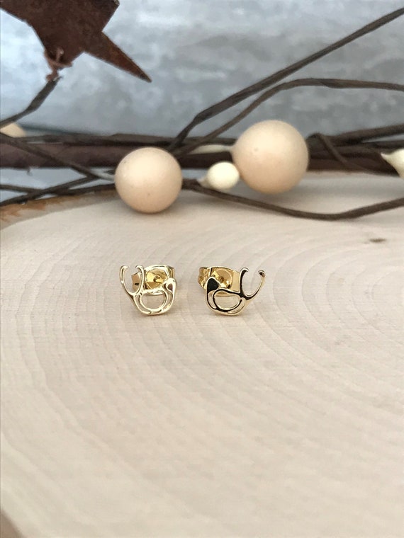 Mini Stethoscope Earrings 14k Gold Filled Stethoscope Earrings Etsy