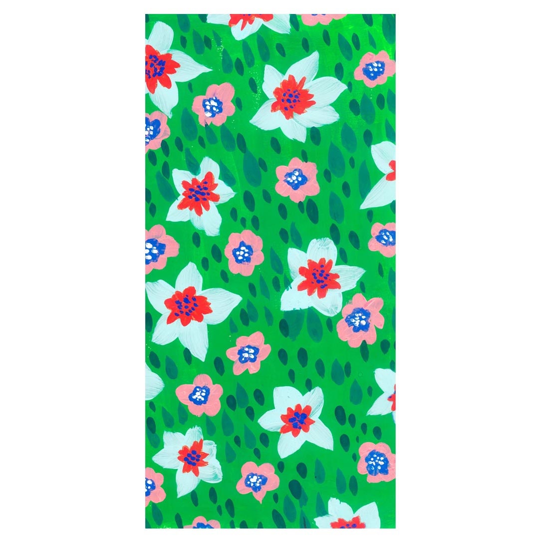 Summer Picnic Wallpaper Instant Download Art Floral Design | Etsy