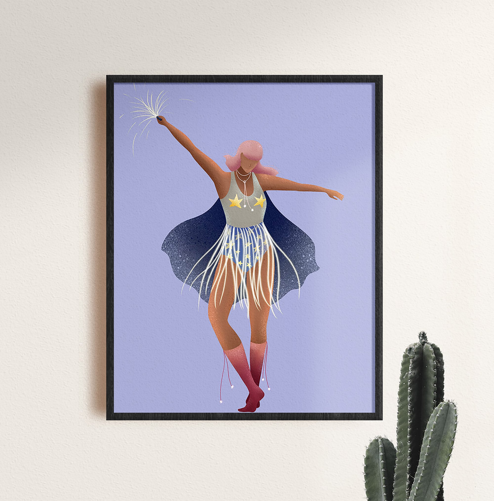 Strong Woman Art Print - ulcnqh8