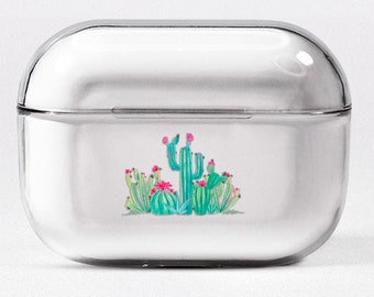 Cactus AirPods Pro Case AirPods Holder Houseplant AirPods Cover Air Pods Case Floral AirPods Clear Case Travel AirPods Plastic Case BP2383