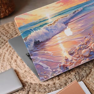 Seaside Case for MacBook Pro 13 14 15 16 ,M1 M2 M3 Air 13 A2681, A2337, A2338, Personalized Apple Laptop Cover For Girlfriend A3113, A2681