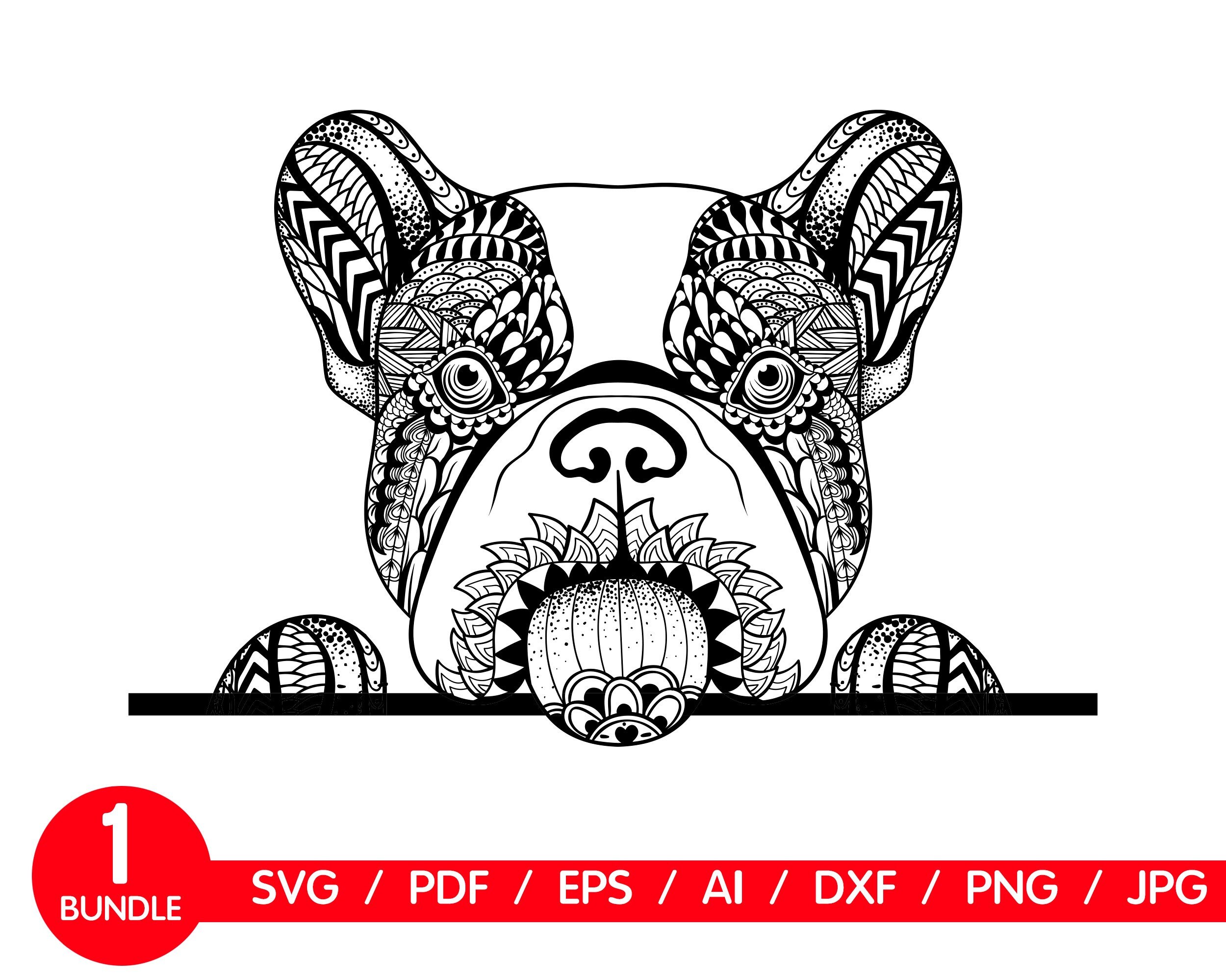 Download Mandala Pug Svg File Pitbull Svg Original Design Dog Clip ...