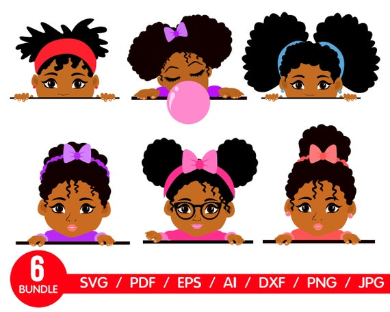 Download Black Girl Peekaboo Svg Peek A Boo Holiday Girl Svg Christmas Etsy