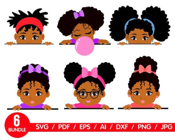 Download Black Girl Peekaboo Svg Peek A Boo Holiday Girl Svg Christmas Etsy