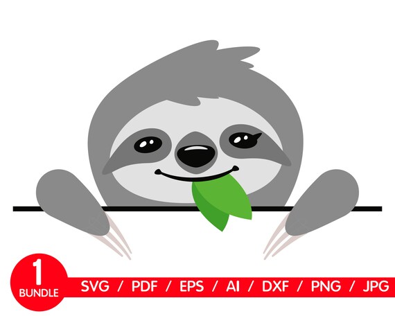 Download Sloth Birthday Sloth Svg Print Ai And Svg Png Digital Download Cricut Cut Files Hanging Sloth Files Clipart Digital Prints Art Collectibles Christinegz Com