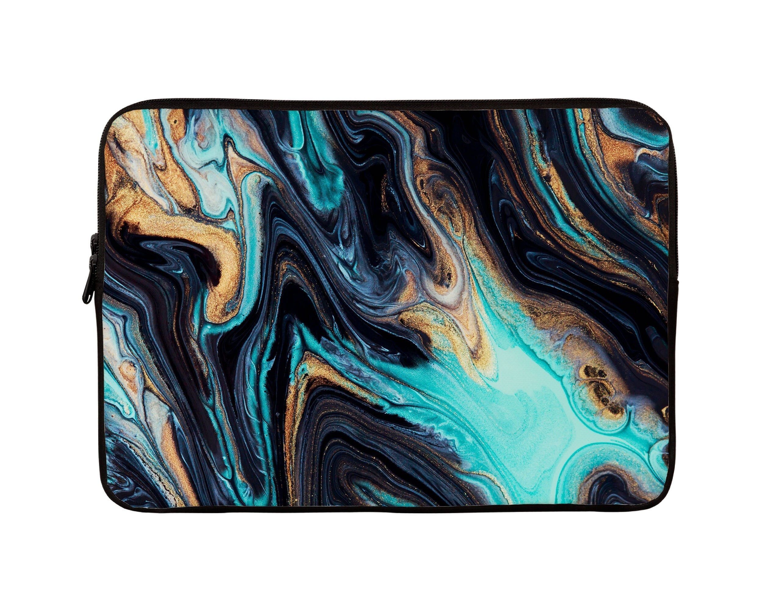 Marble Print Designer Laptop Sleeve Custom Laptop Case Gift 