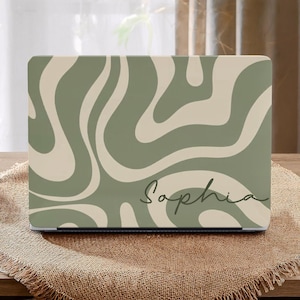 Green Abstract Liquid Art Shell Hard Case Cover for MacBook Air 13 Case Macbook Pro 13 14 16 15 Air 13 12 inch Laptop case A3113, A2681