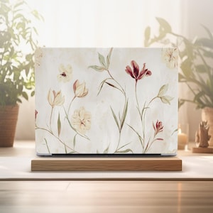 Elegant Floral Macbook Case, Compatible with M1 M2 Air 13 Pro 13 14 15 16, A3113 A2681 A2941 A3114 A2992 A2991, Protective Cover