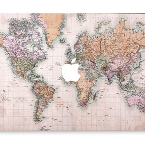 Coque Macbook Pro carte du monde carte rétro Macbook Air 13 A2337 M1 coque carte Macbook Pro 16 Macbook Pro 14 coque M1 Macbook 12 coque en plastique rigide