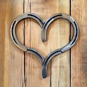 Rustic Horseshoe Heart, Western Decor, Horse Lover, Horseshoe Art, Horseshoe Wall Decor, Western Wall Decor, Gift for Horse Lover