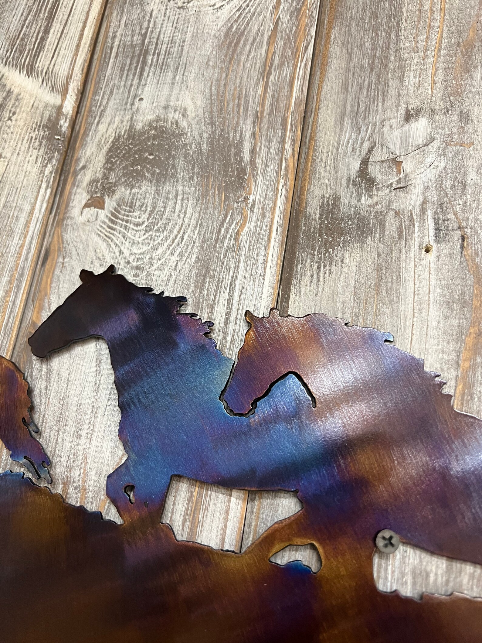 Running Horses Metal Wall Art Metal Horse Wall Art Western Etsy