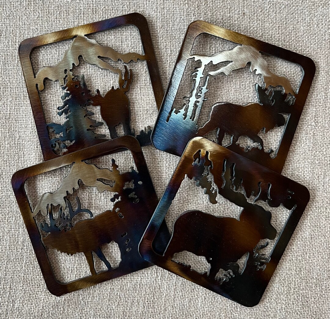 Wildlife Coasters, Moose Coasters, Elk Coasters, Deer Coasters, Bighorn