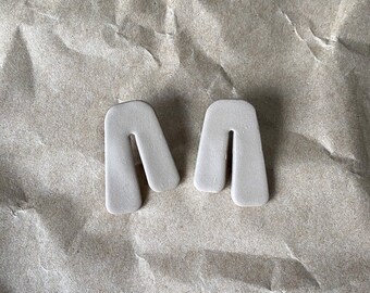 Handmade Polymer Clay Earrings || Clay || Arch || Minimal || Modern || SweetFernCo