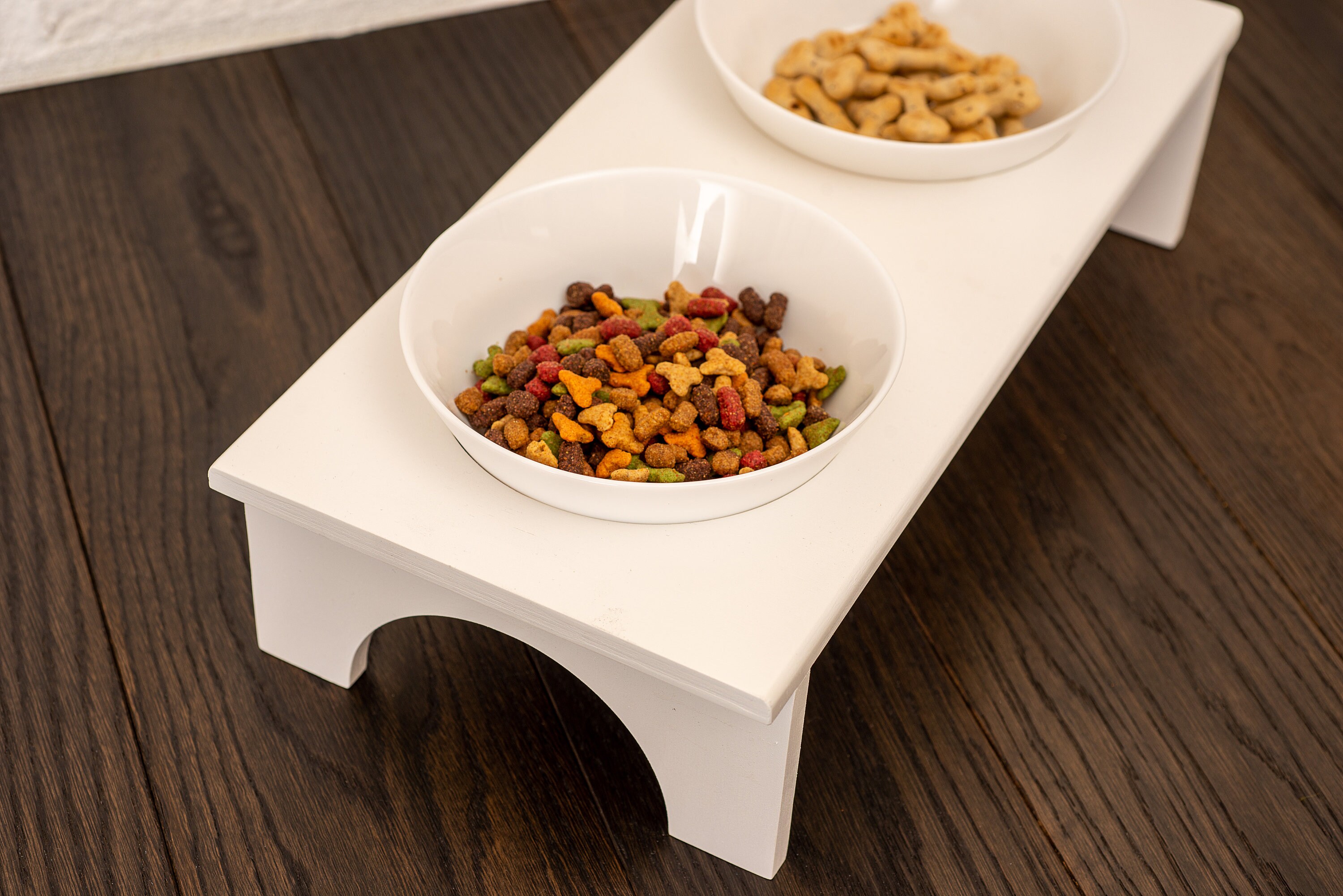 Dog Bowl Stand Mini For two tempered glass bowls 300 ml. Etsy