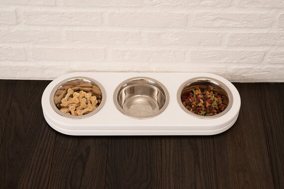 cat food bowl stand