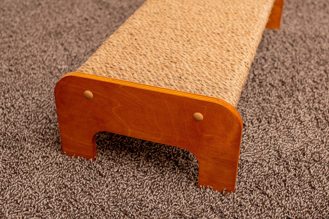 Cat scratching post horizontal floor. Modern furniture for Etsy