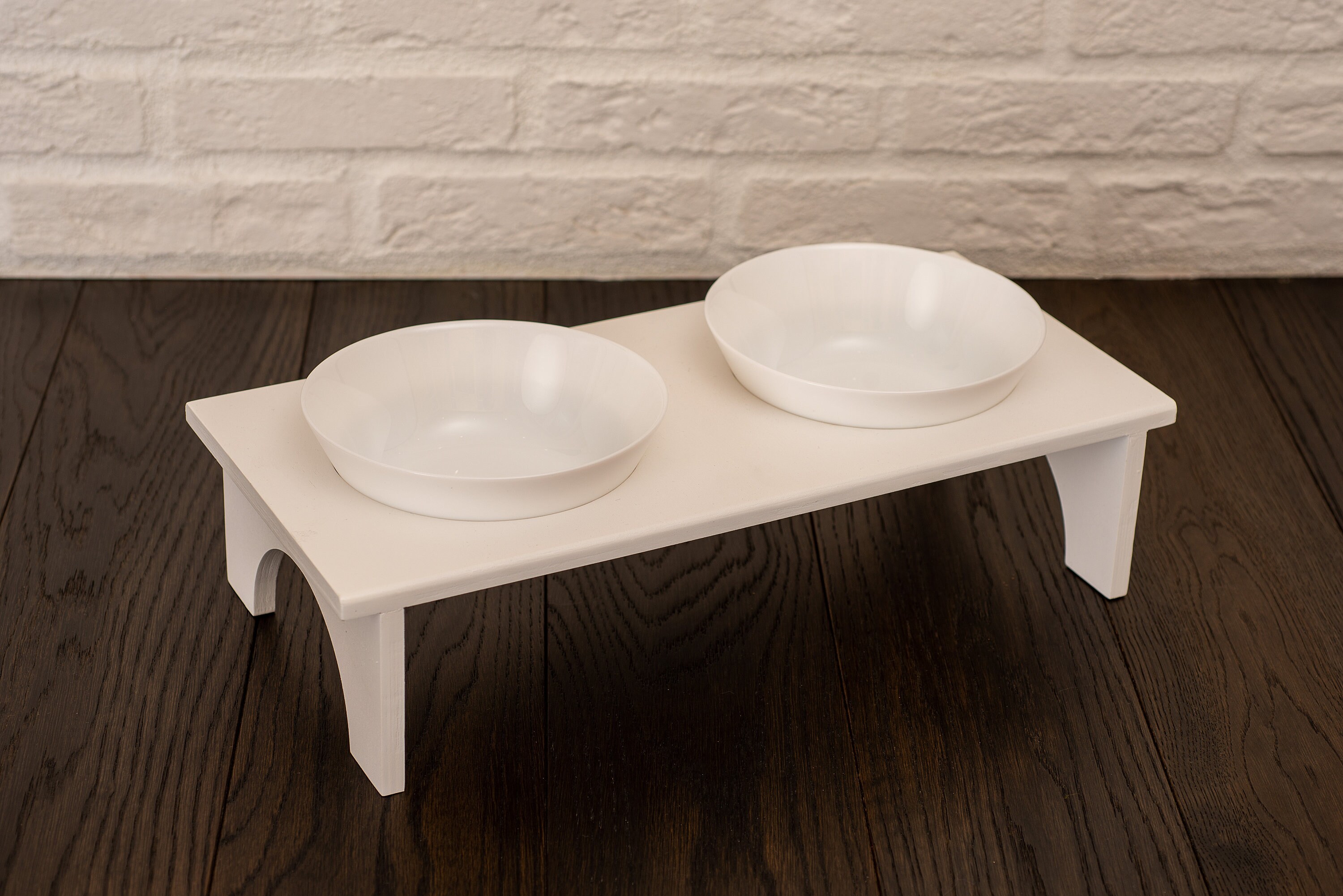 Dog Bowl Stand Mini For two tempered glass bowls 300 ml. Etsy