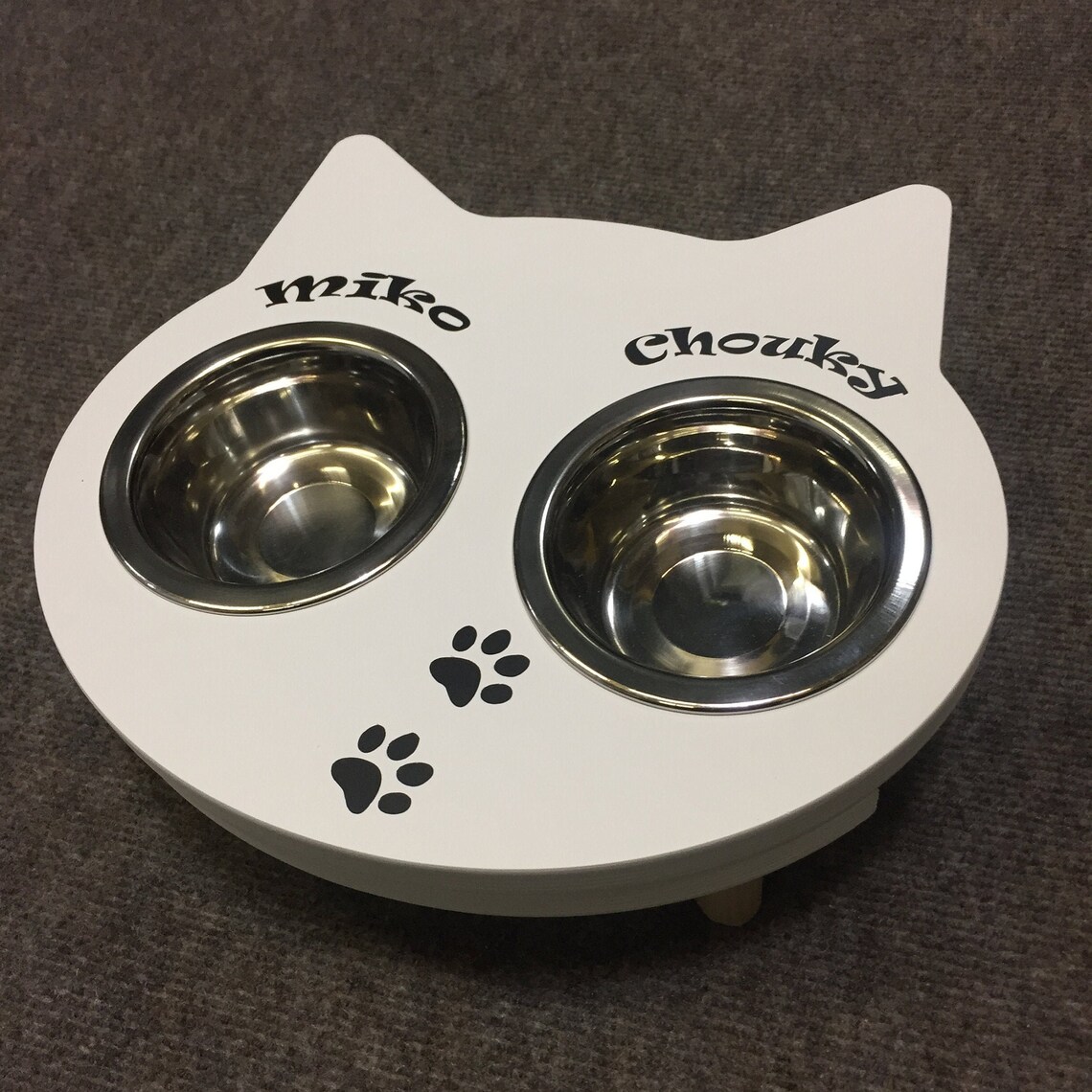 Cat bowls Kitten bowl. Bowl stand for your favorite pet Etsy