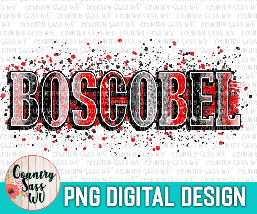 Boscobel Bulldogs Red PNG Sublimation Design School Team Etsy