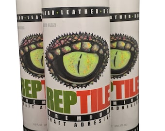 Set of 3-8.5 oz REPTILE Premium Craft Adhesive-Order and Ship ABOVE 40 Degrees F