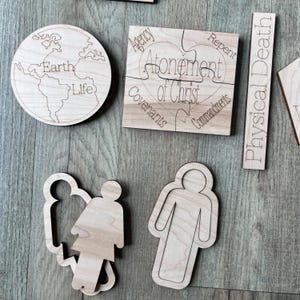 Plan of Salvation Wooden Teaching Aid | LDS Church Visual Aid | Come Follow Me, Missionaries, Primary, Young Men & Women Classes, ATONEMENT
