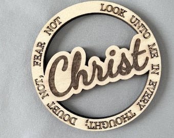 Look Unto Christ Magnet | Doubt Not Fear Not D&C 6:36 | LDS Youth Gift | Back to School Locker Magnet | Faith Reminder Scripture Decor