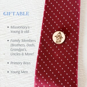 Christus Engraved Missionary Tie Tacks - Messiah Perfect Gift for Missionaries, Baptisms, Fathers Day | LDS Church of Jesus Christ