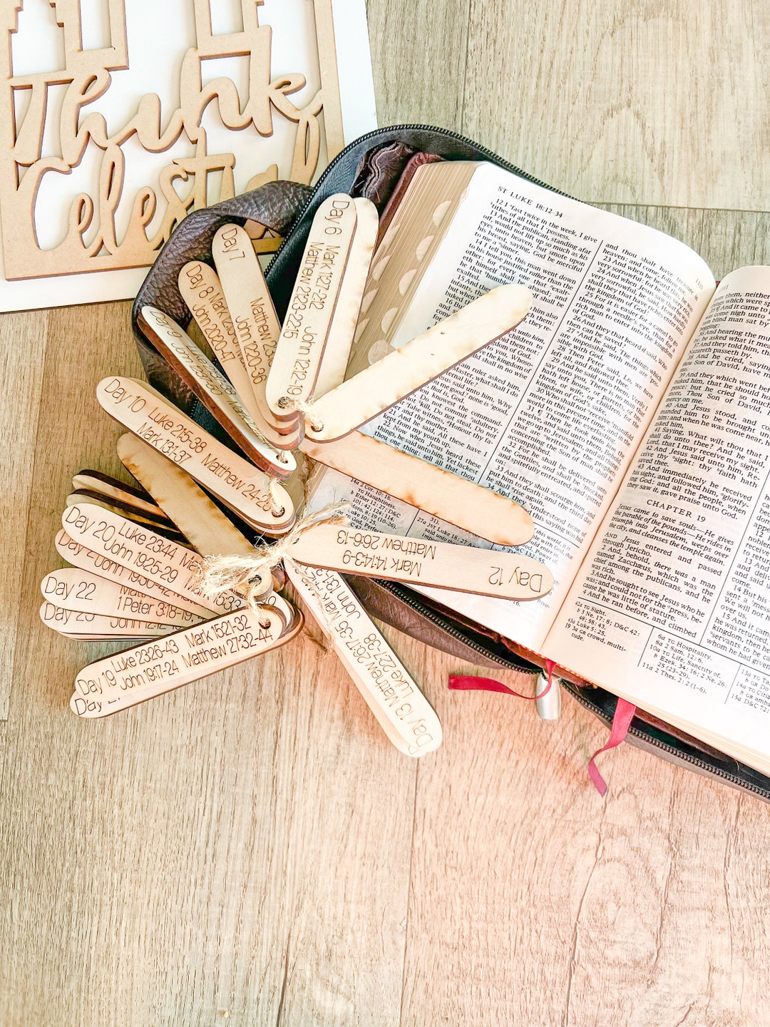 Holy Week Religious Countdown, Advent Calendar Wood, Last Week of Jesus ...