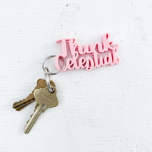 Think Celestial Key Chain, Bulk LDS Gifts for Members of Church of Jesus Christ of Latter-day Saints, Ward Gifts for Girls Camp, YW, YM, rs
